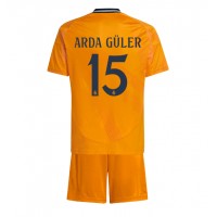 Dres Real Madrid Arda Guler #15 Preč pre deti 2024-25 Krátky Rukáv (+ trenírky)